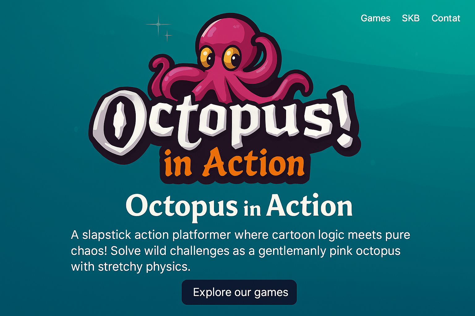 Octopus in Action Logo